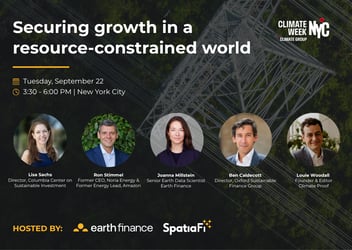 Securing growth in a resource-constrained world: 6 takeaways from our Climate Week NYC panel