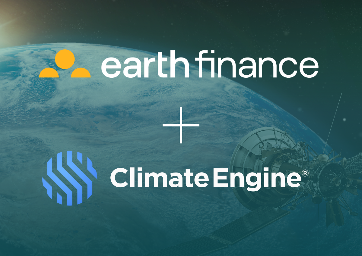 Earth Finance acquires Climate Engine and its “Spatial Finance” technology